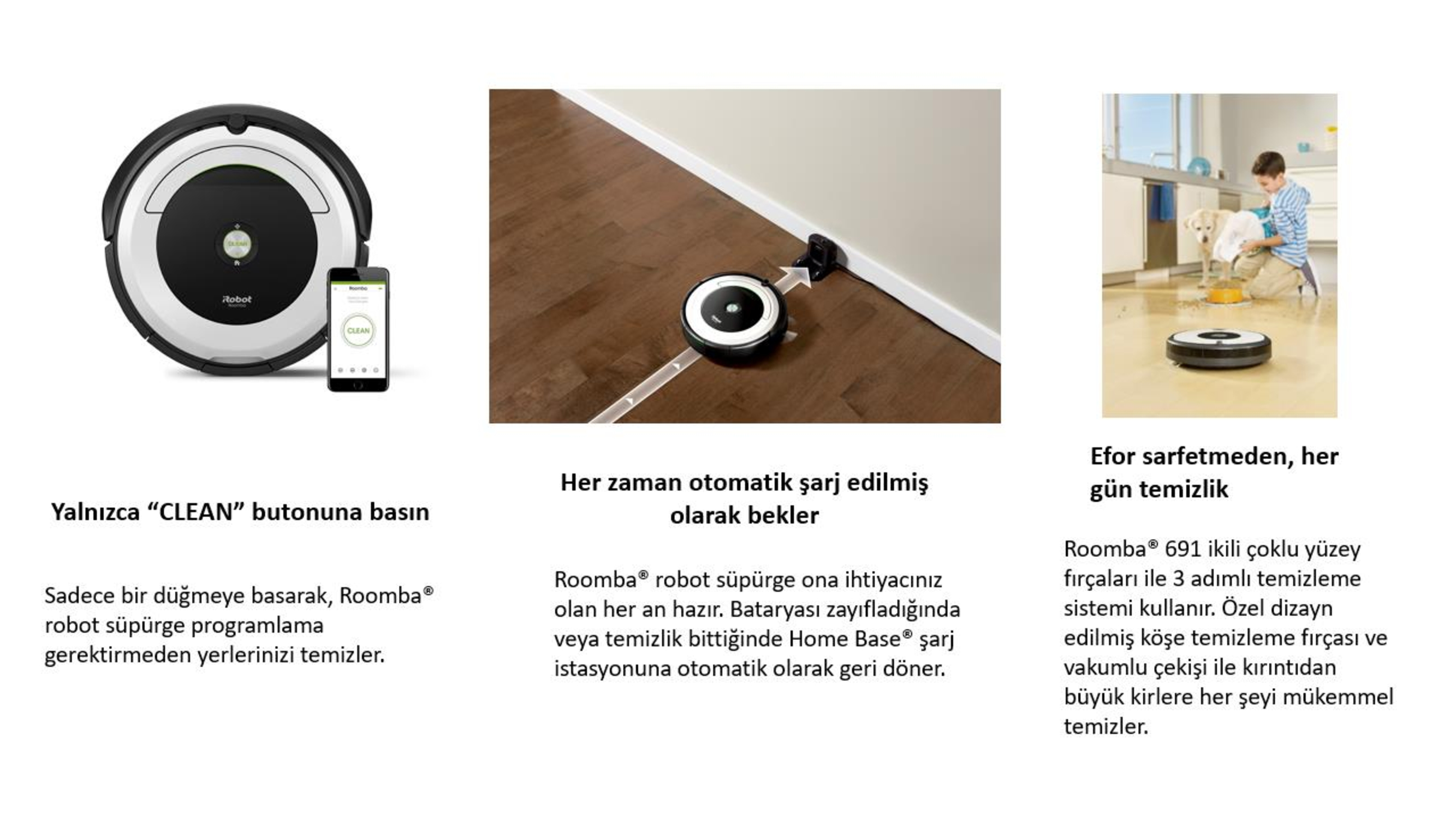 iRobot Roomba 691 Wi-Fi'lı Robot Süpürge Fiyatı